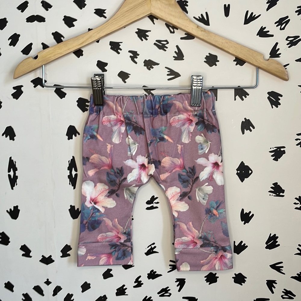 Handmade Organic Cotton Baby Leggings